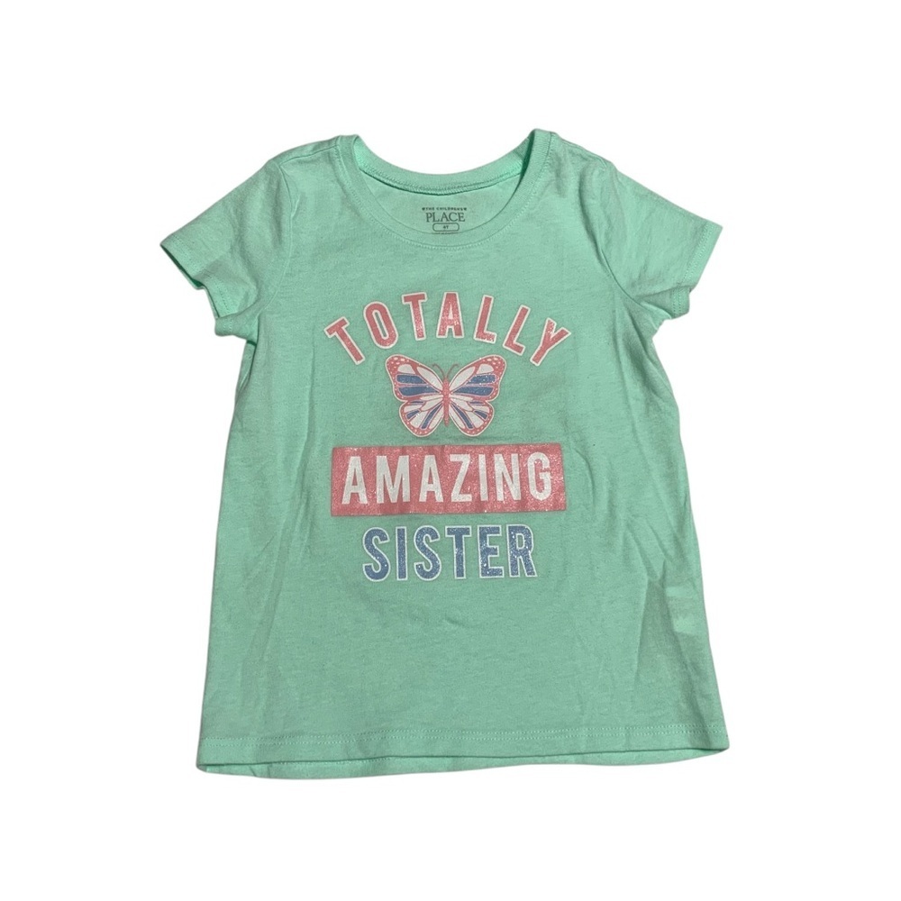The Children's Place Green 'Totally Amazing Sister' T-Shirt